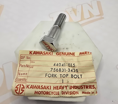 1 NOS Genuine 1968-1969 Kawasaki F3 Factory Front Fork Top Bolt OEM 44041-015