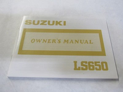 1988 LS650 SAVAGE    OEM Factory Owners Manual