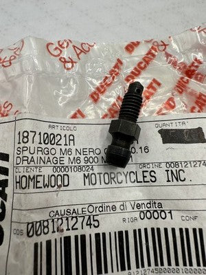 NEW GENUINE DUCATI 18710021A VALVE, BREATHER