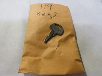 Vintage Suzuki  OEM Factory Pre Cut Motorcycle Key # 119