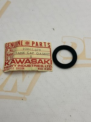 1 NOS Genuine 1971-1980 Kawasaki KV MT1 75 Oil Tank Cap Gasket OEM 92065-079 NEW