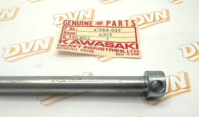 NOS OEM KAWASAKI MC1 G4TR KD80 G5 FRONT AXLE 41068-039