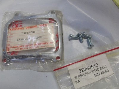 GENUINE KAWASAKI CARBURETOR CAP HOLDER 1970-72 F8 F81M F5 F9       14065-001