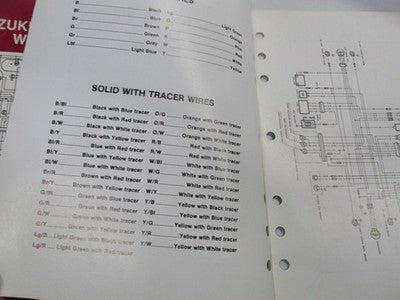 Suzuki Factory Wiring Diagrams Manual 1989 genuine factory manual  1989