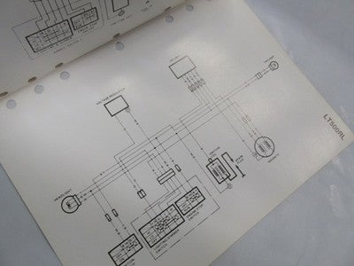 Suzuki Factory Wiring Diagrams Manual genuine factory manual  1990