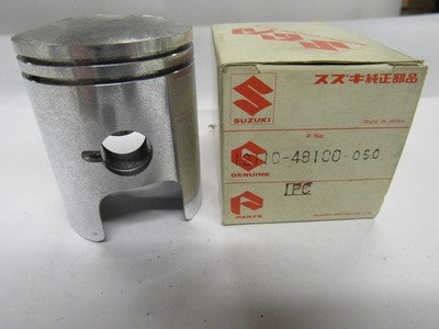 12110-48100-050 NOS Suzuki Piston TS100 78-80  .50MM OVERSIZE  SS 12110-48101-50