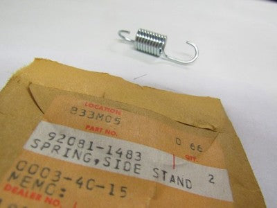 KAWASAKI KE100 KL250 1982 1986 GENUINE NOS PROP STAND SPRING - # 92081-1483