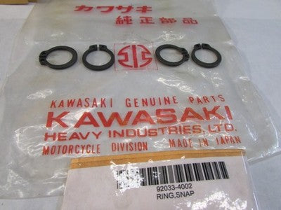 NEW Genuine OEM Kawasaki Snap Rings 4  92033-4002