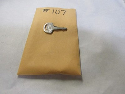 Vintage Suzuki  OEM Factory Pre Cut Motorcycle Key # 107