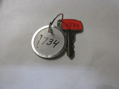 Vintage Yamaha OEM Factory Pre Cut Motorcycle Key # 1734