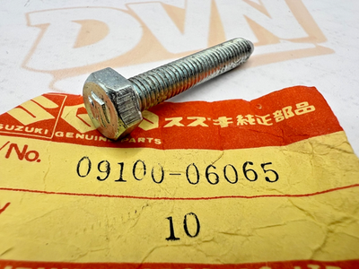 NOS NEW OEM ORIGINAL SUZUKI RV90 TC125 TS125 TS185 BOLT 09100-06065