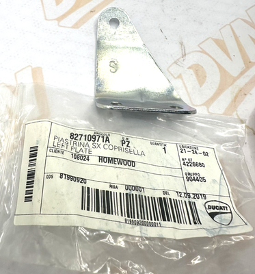 DUCATI NOS OEM LEFT HAND SEAT PLATE 82710971A