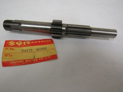 Suzuki RM80   1977    RM50 78-79  DS80-78-96  nos countershaft P.N 24121-46000