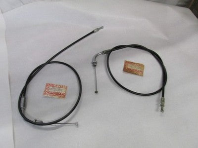 2 NOS OEM Vintage KAWASAKI KZ750 THROTTLE CABLES Open 54012-124 Close 54012-125