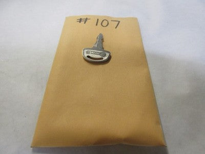 Vintage Suzuki  OEM Factory Pre Cut Motorcycle Key # 107