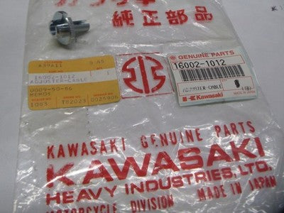 NOS OEM Kawasaki Cable Adjuster KDX200 KDX250 1983-1985  16002-1012