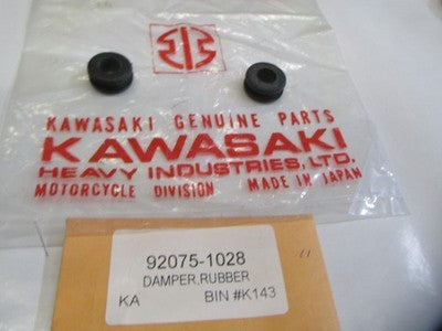Kawasaki NOS NEW 92075-1028 Rubber Damper EX KL KX KDX KMX ZR ZX  SOLD AS 2