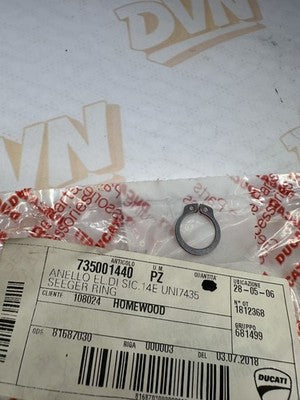 DUCATI 735001440 SEEGER RING CIRCLIP OEM NOS
