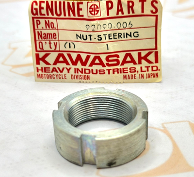 Kawasaki NOS NEW 92090-006 Steering Stem Lock Nut C2 F3 F4 F5 F6 F7 F9 F11 G3 G4
