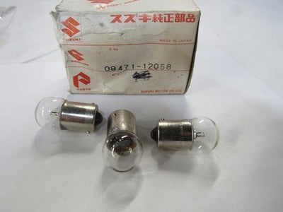 NOS Suzuki DR650 DR350 GSX-R750 GSX-R1100 Bulb 09471-12058 SOLD AS 3