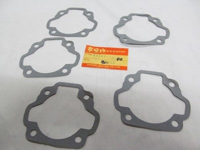 SUZUKI TS185,DS185 1977-81   cylinder base gaskets p.n 11241-29300  YOU GET 5