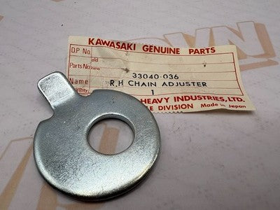NOS Kawasaki Right Chain Adjuster 1970 MB1 33040-036