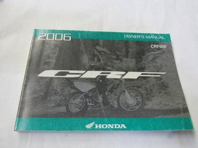 NOS OEM HONDA 2005 CRF50F OWNERS MANUAL  CRF50F