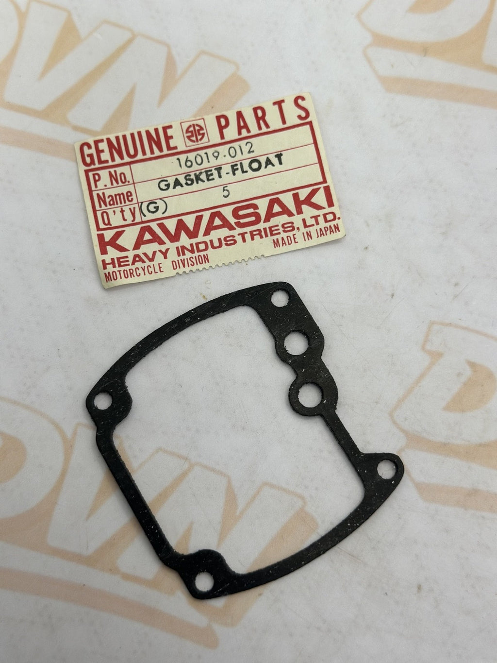 New OEM Kawasaki 16019-012 Float Bowl Gasket NOS