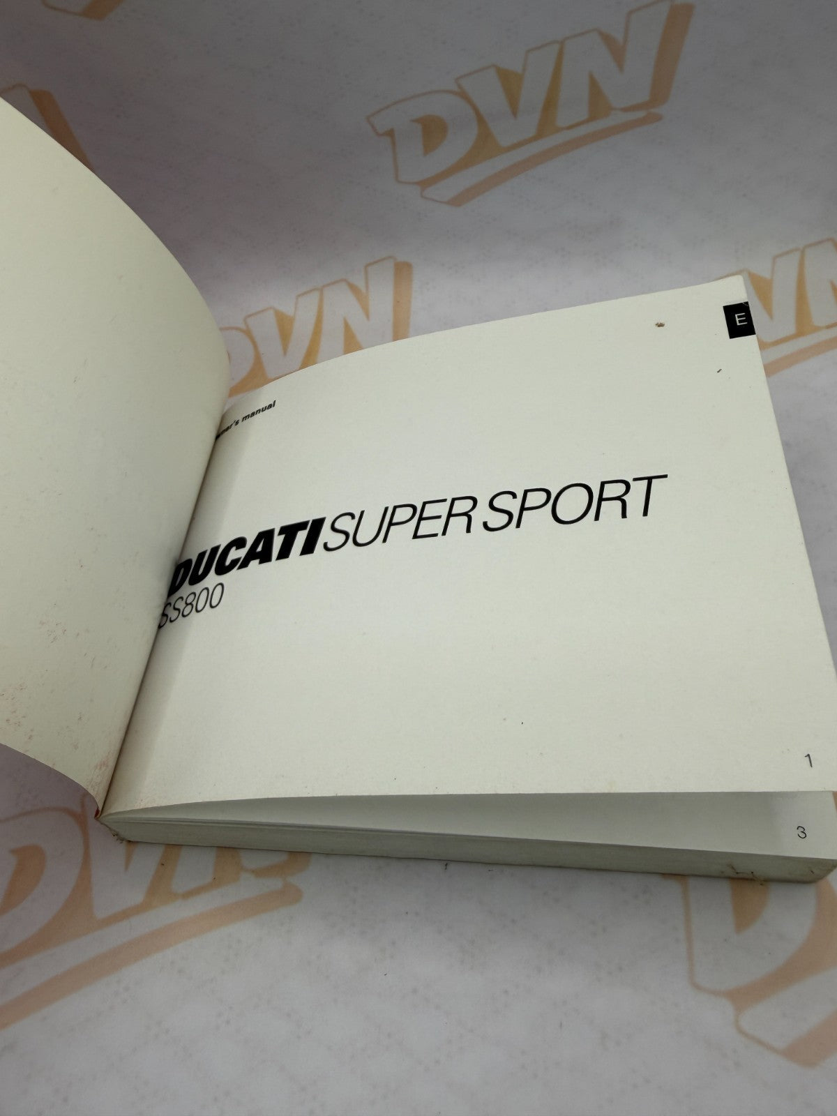Genuine Ducati Supersport SS800 2003 2004 Owner's Manual OEM