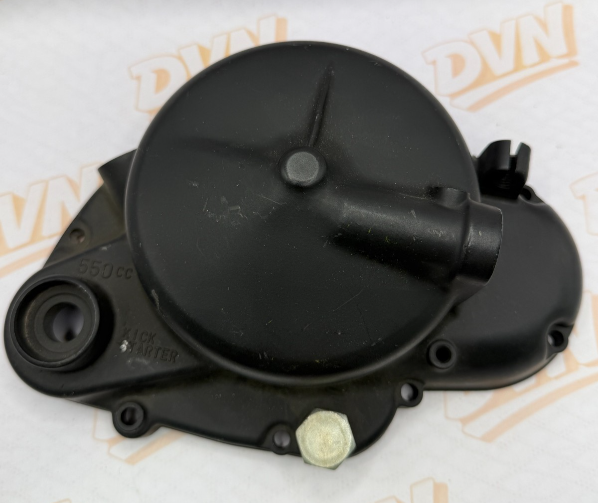 NOS 1975 Suzuki TC125 OEM Clutch Cover Engine Side Cover Assy 11300-28860