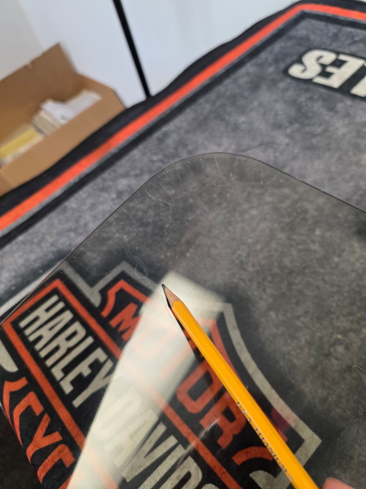 Clear Motorcycle Windshield For Harley  Softail