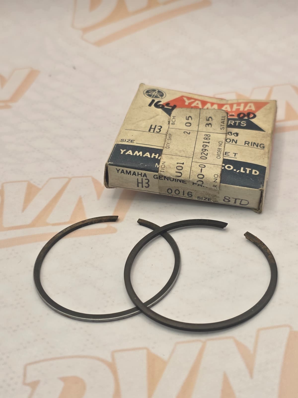 NOS Yamaha Brand Piston Rings 164-11610-00 STD H3