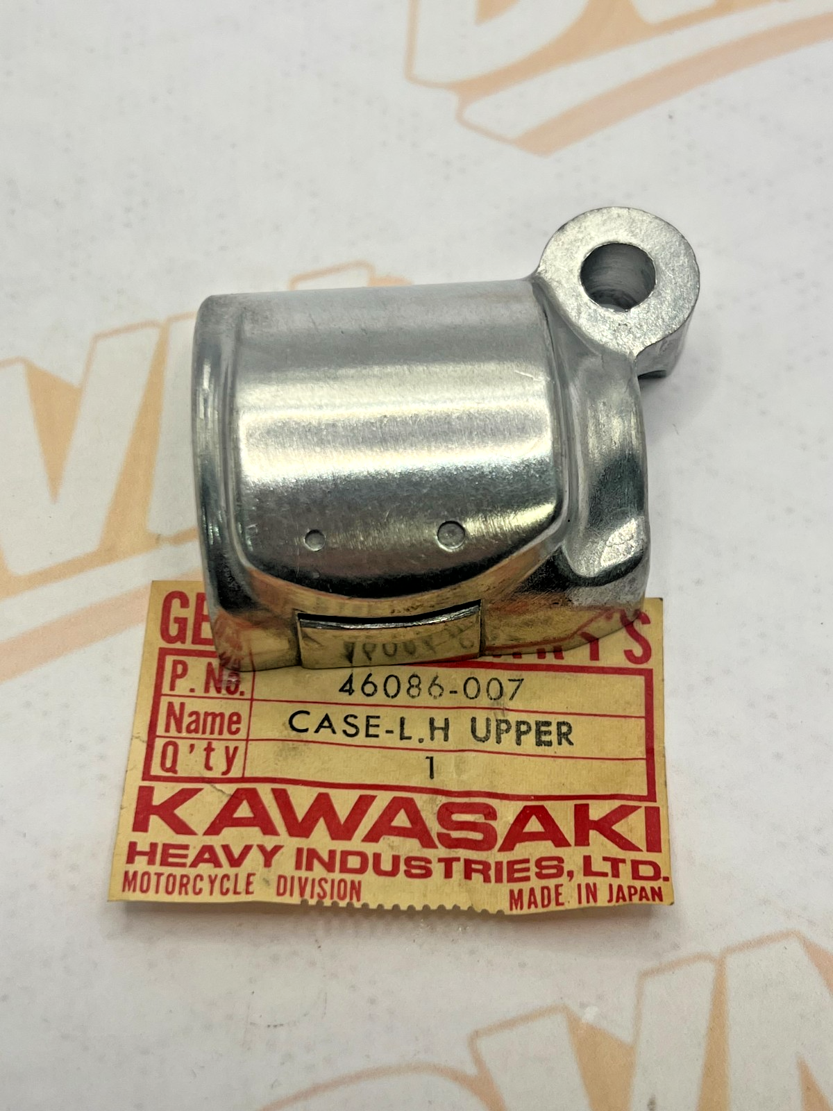 Kawasaki NOS OEM 46086-007 Upper Left Switch Case W2 A1 A7 C2 G3 KV MT1 W2SS