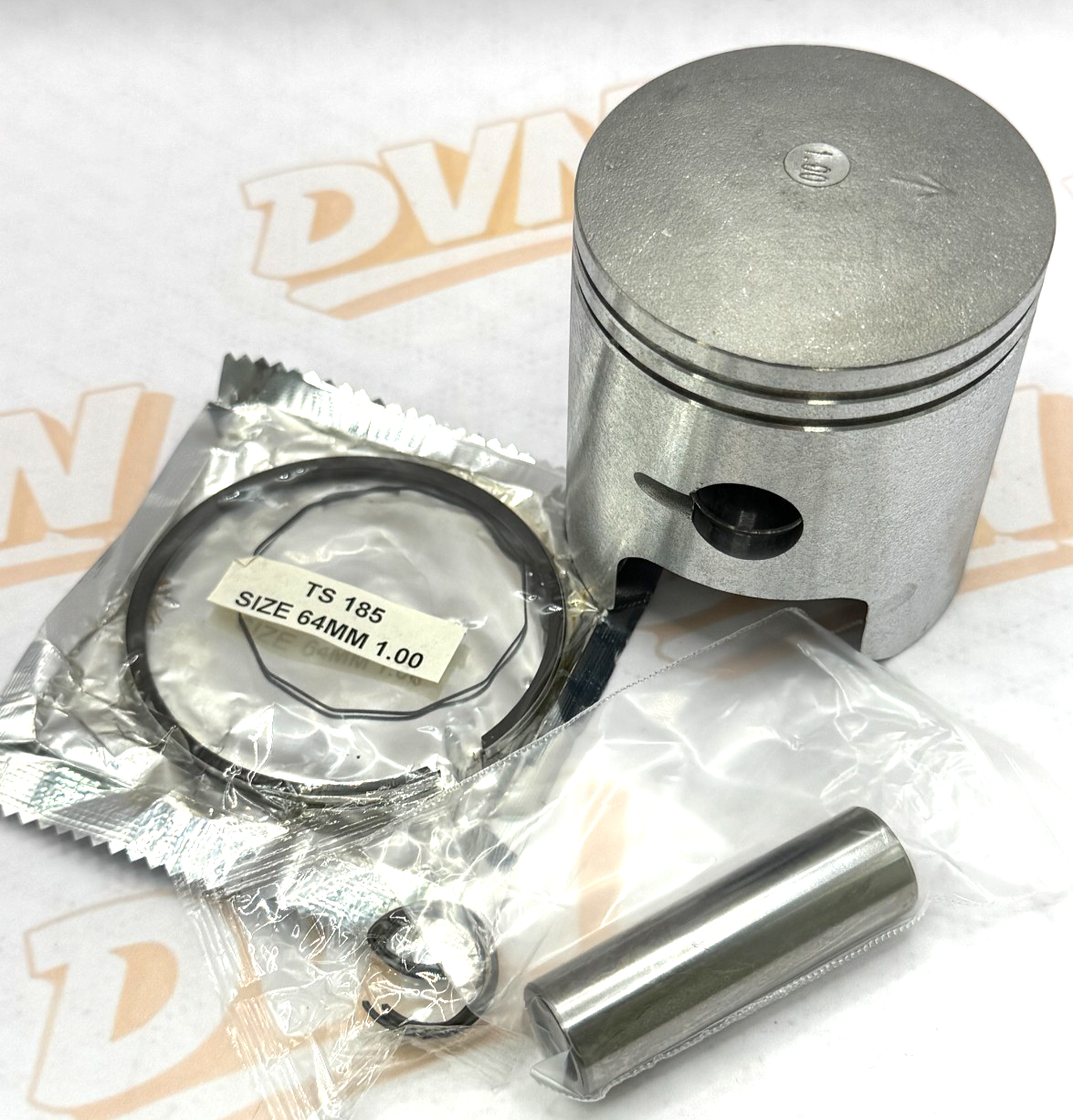 Suzuki 1977-1981 TS185 Piston and Ring Set 1.0mm Oversize 65mm