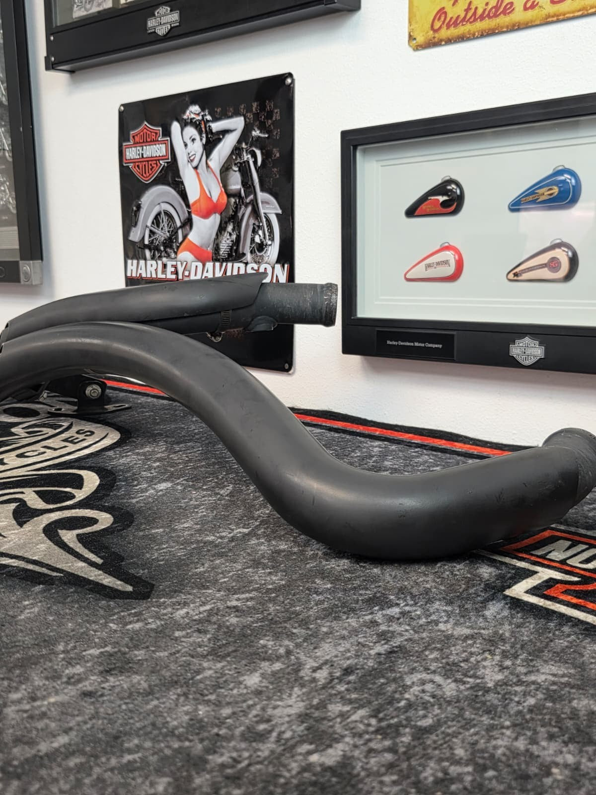 Harley softail springer fat boy deuce 05-09 EFI  Full exhaustsystem Radius STYLE
