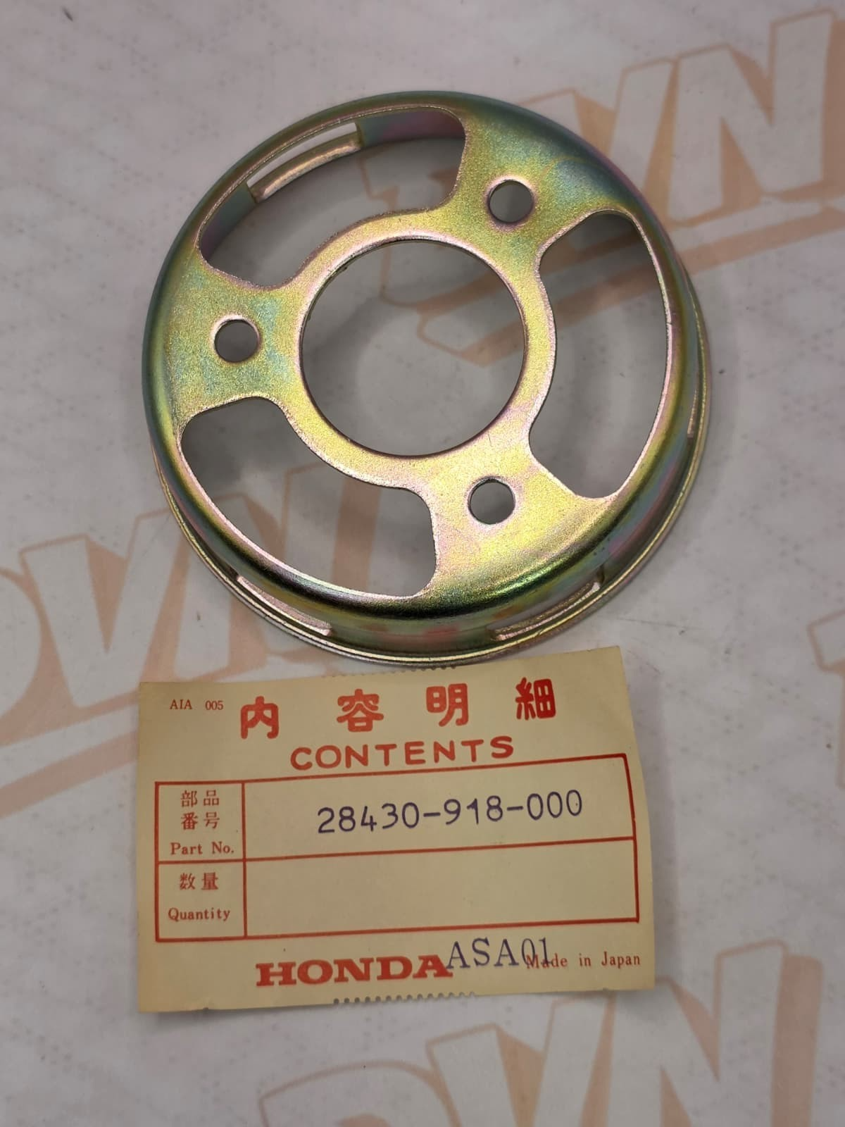 New Genuine Honda 28430-918-000 Pulley, Starter