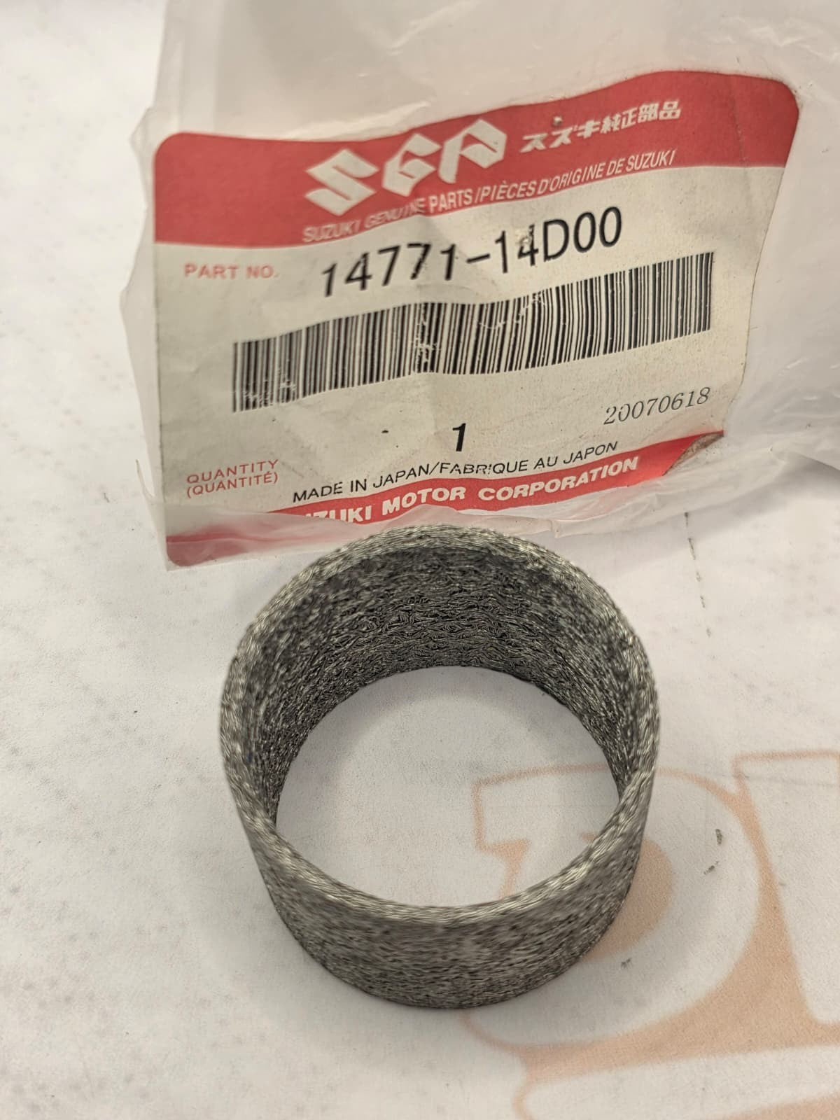 NOS OEM GENUINE SUZUKI GV DR VL VZ EXHAUST CONNECTOR 14771-14D00