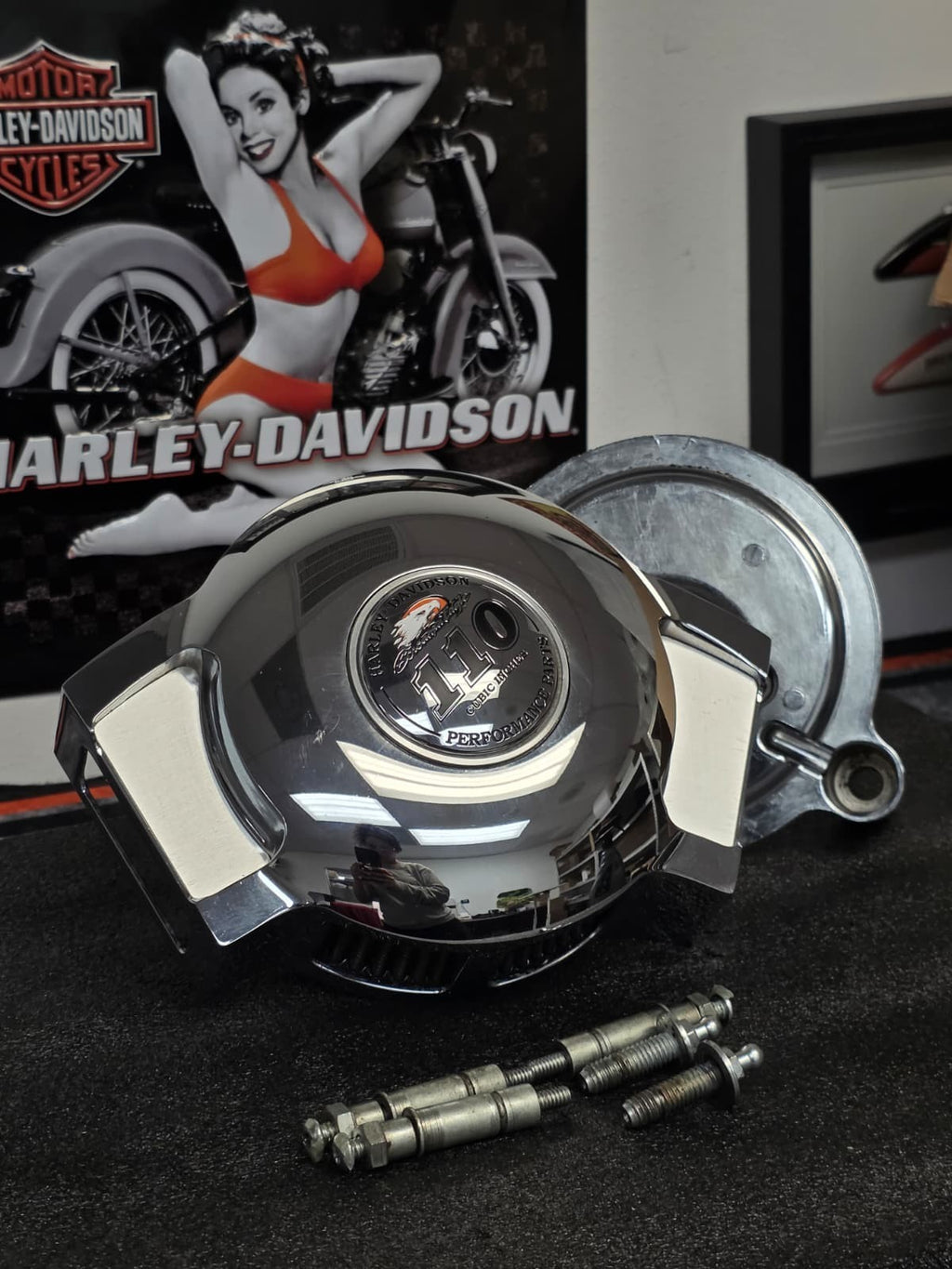 Harley air FILTER cover SCREAMIN EAGLE SPRINGER 07-09 GLIDE CVO 2008