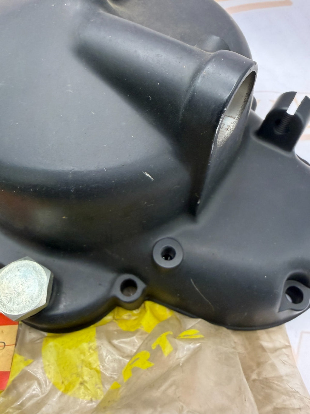 NOS 1975 Suzuki TC125 OEM Clutch Cover Engine Side Cover Assy 11300-28860