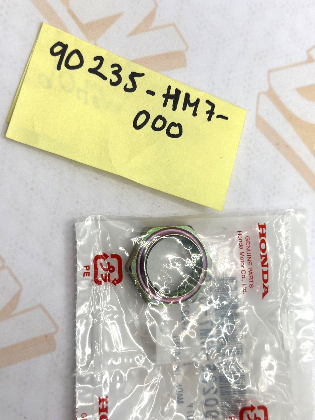 Honda Genuine Nut, Lock (20Mm) - 90235-Hm7-000