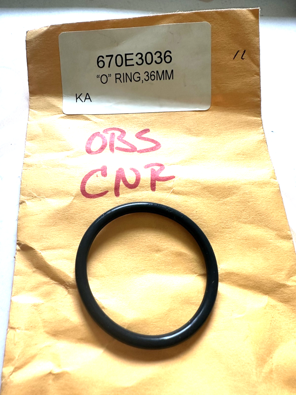 NEW GENUINE KAWASAKI 670E3036 O Ring, 36MM