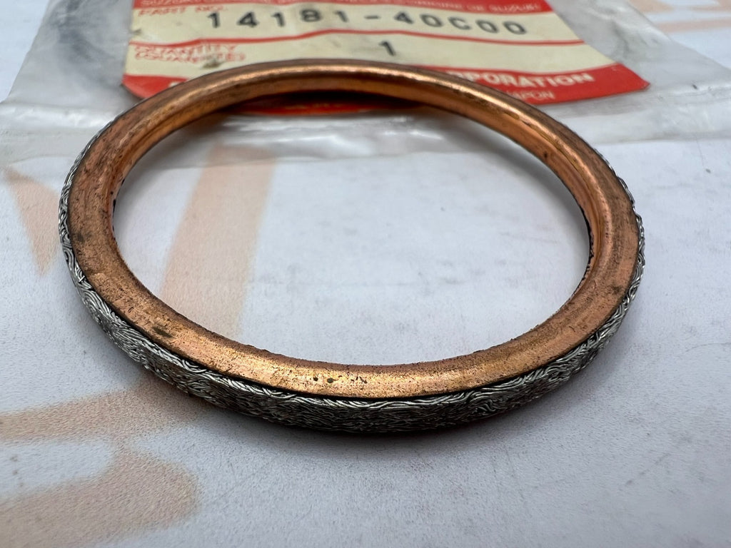Suzuki NOS Exhaust Head Header Pipe Gasket Seal 14181-40C00 OEM
