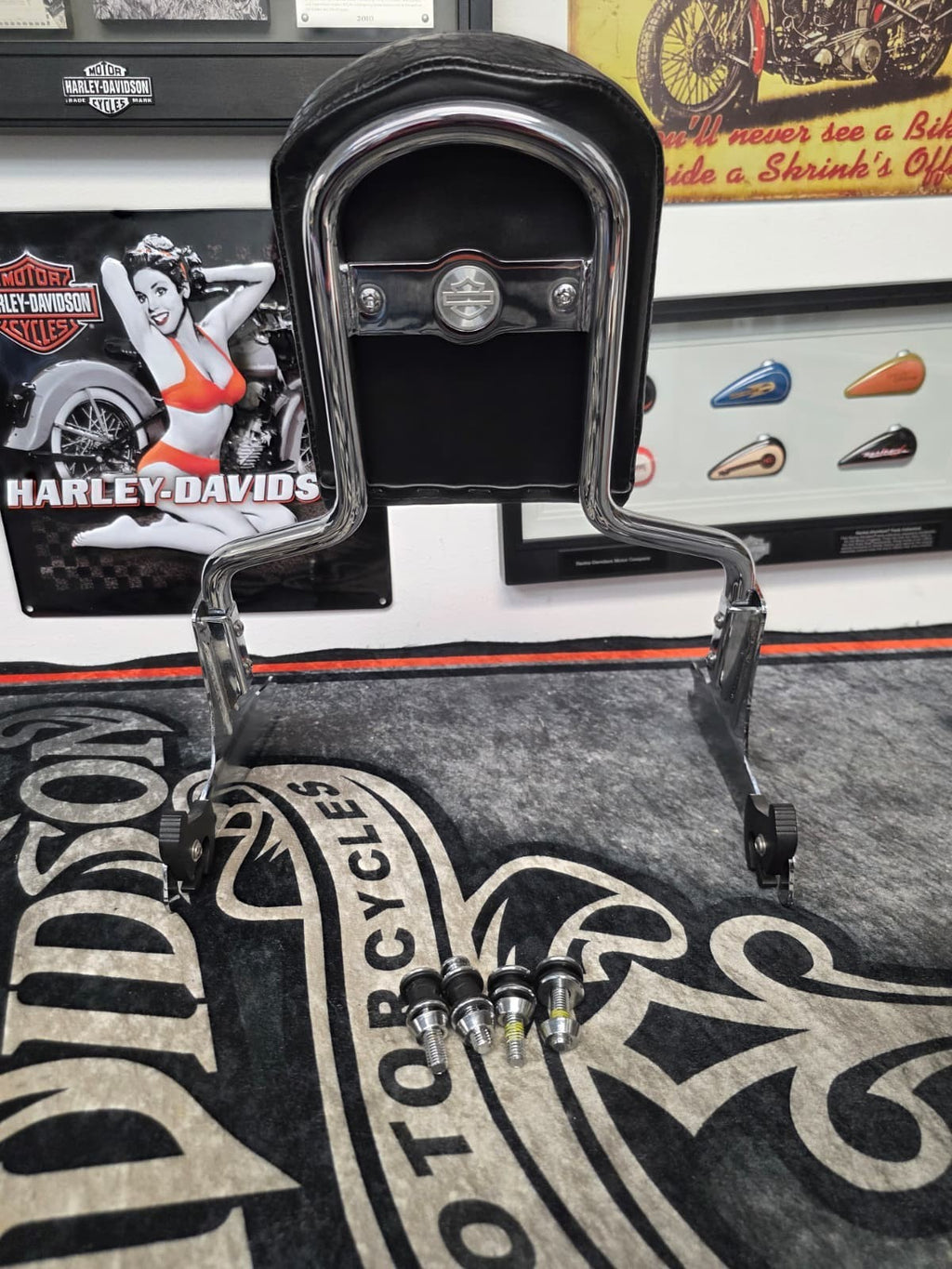 09 CVO SPRINGER , BREAKOUT 2013-2017 Sissy Bar/Back Rest HARLEY DAVISON OEM