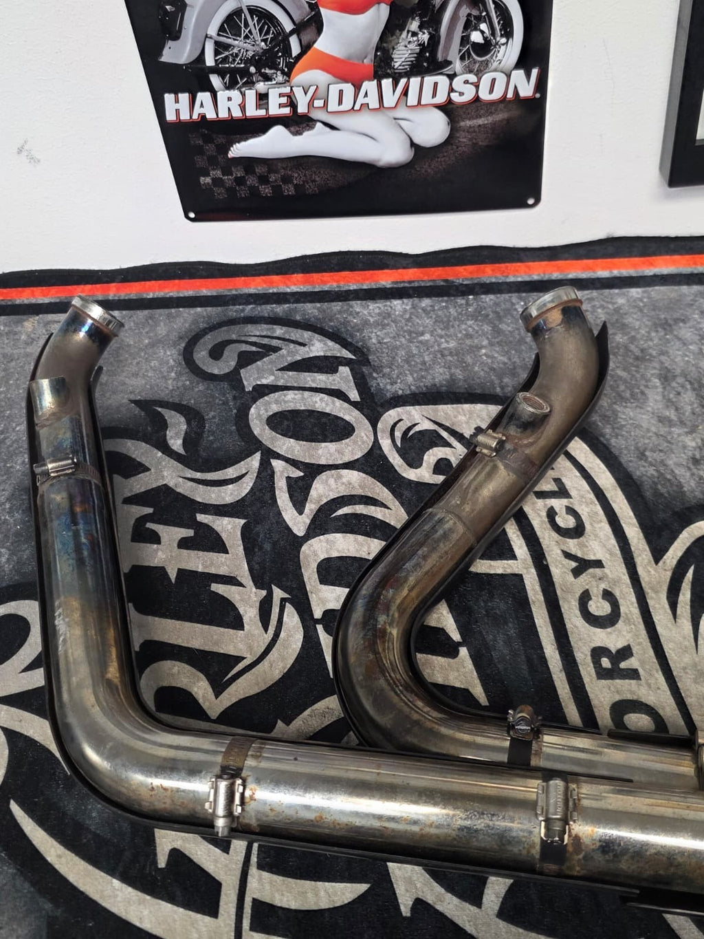 BASSANI EXAUST SYSTEM FOR HARLEY DAVISON ROKER 08-11