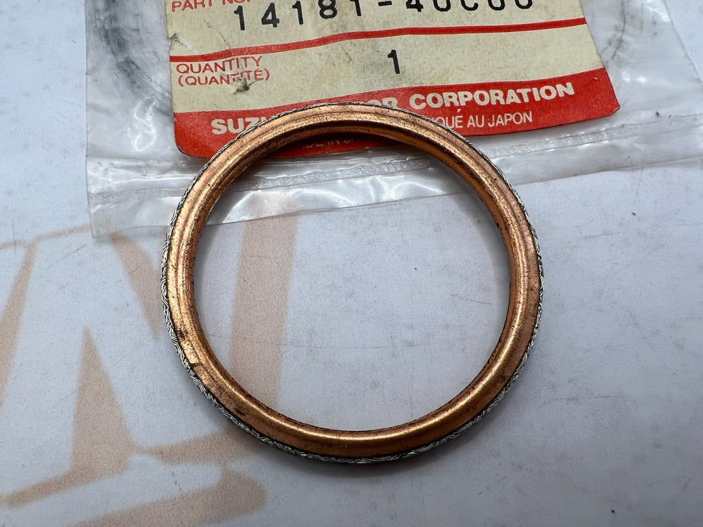 Suzuki NOS Exhaust Head Header Pipe Gasket Seal 14181-40C00 OEM