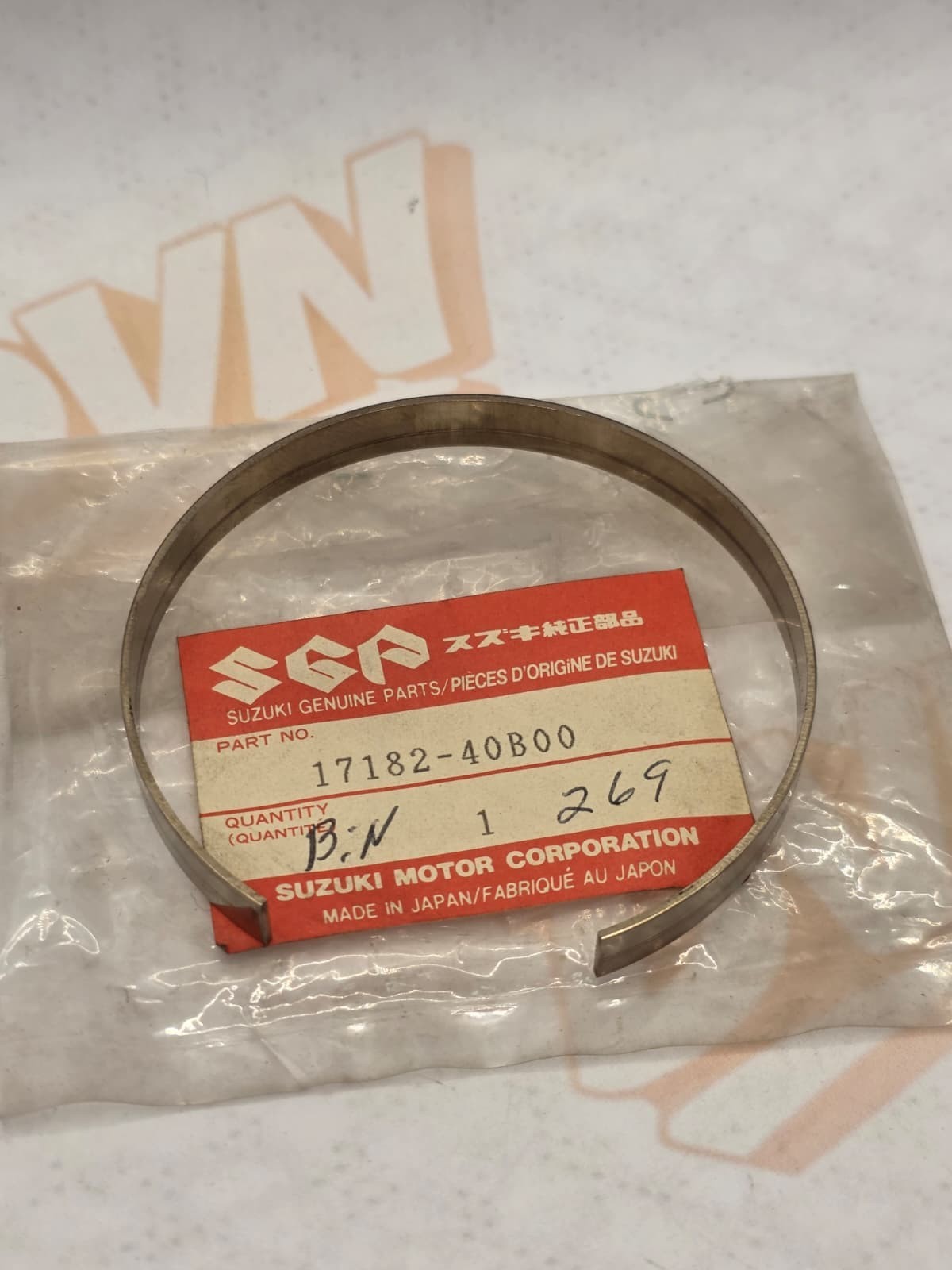 New Suzuki OEM Duct Retainer Ring 17182-40B00 87 Suzuki QUADSPORT 17182-40B00