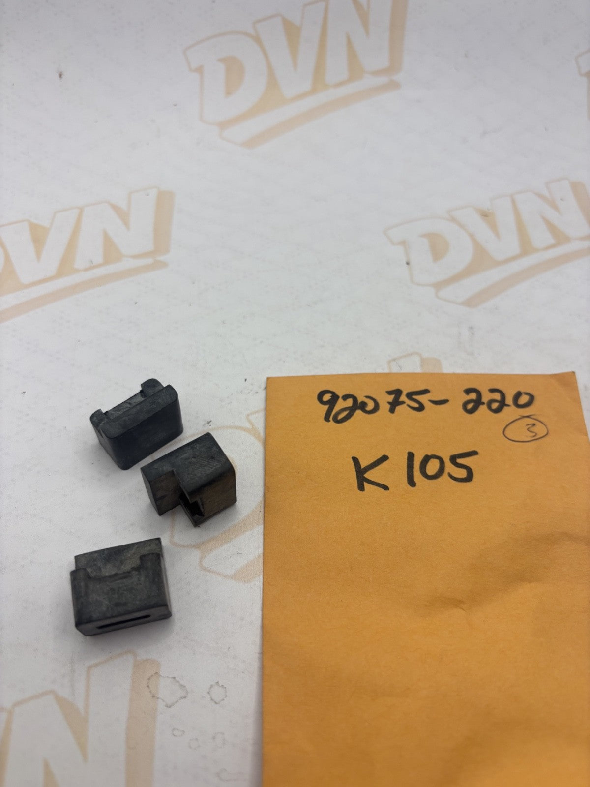 NOS Kawasaki KS125 KE125 KD125 74-75 Genuine TOTAL OF 3 Rubber Damper 92075-220