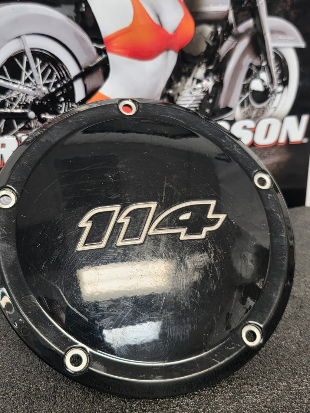 Genuine Harley 16-22 114 CI Touring 5 Bolt Derby Cover Black OEM