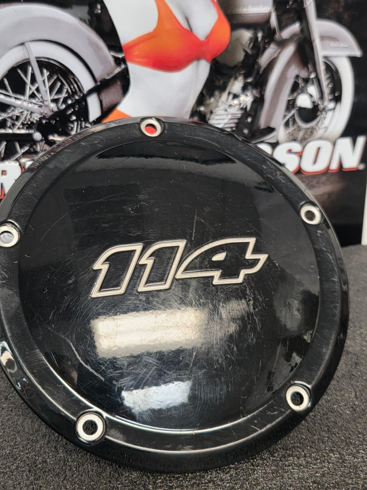 Genuine Harley 16-22 114 CI Touring 5 Bolt Derby Cover Black OEM