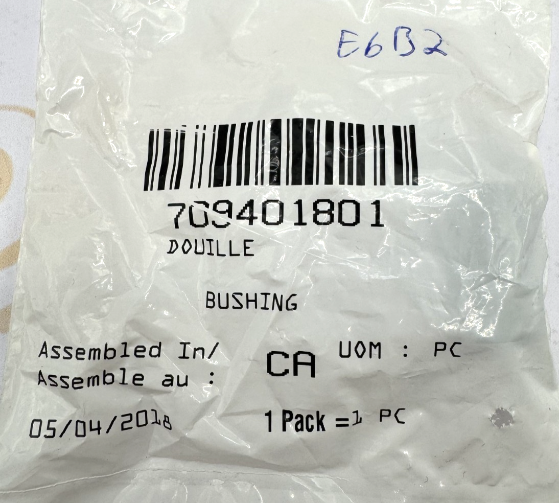 Bushing Part Number - 709401801